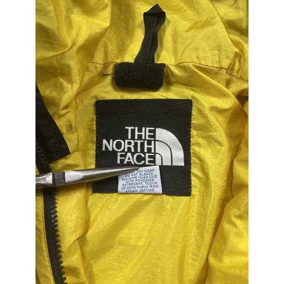 Vintage The North Face Ski Jacket Mens L Yellow Gore-Tex Full Zip Outdoor 80s - Picture 4 of 9